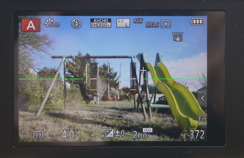 Niveau de l'appareil - Contre-plongée