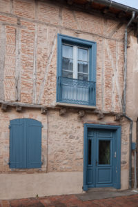 Village de Sorèze (Tarn) - Maisons en briques et colombages