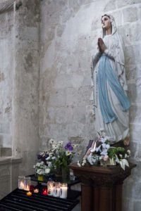 Abbaye Saint-Georges de Boscherville - Statue de la Vierge Marie