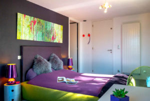 B&B Dochavert -Chambres d'hôtes - Carcassonne - Chambre violette