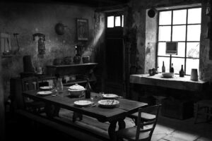 Xaronval, village 1900 - Vieille salle à manger